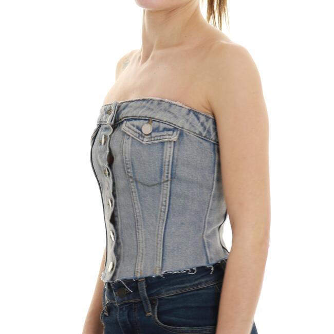TOP CARLI TUBE DR DENIM - Mad Fashion | img vers.650x/